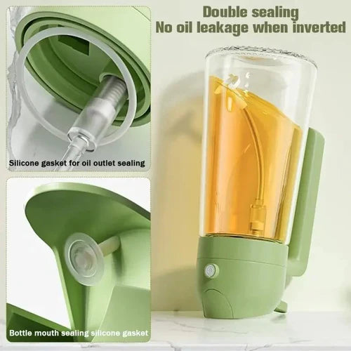 2 in 1 Oil Spray Glass Bottle