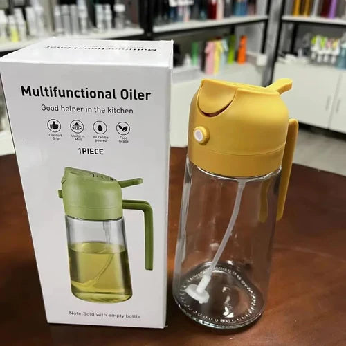 2 in 1 Oil Spray Glass Bottle