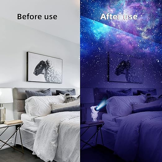 Astronaut Starry Projector 360° Adjustable Galaxy Space Projector Light with Remote Control