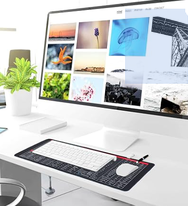 Anti-Slip Keyboard Pad with (Shortcut Key Pattern)