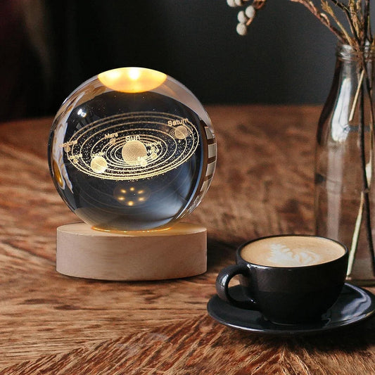 3D Galaxy Crystal Ball Night Lamp Astronomy Night Lamp (1 unit)