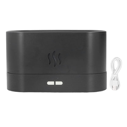 Flame Humidifier Lamp Oil Diffuser with Flame Light