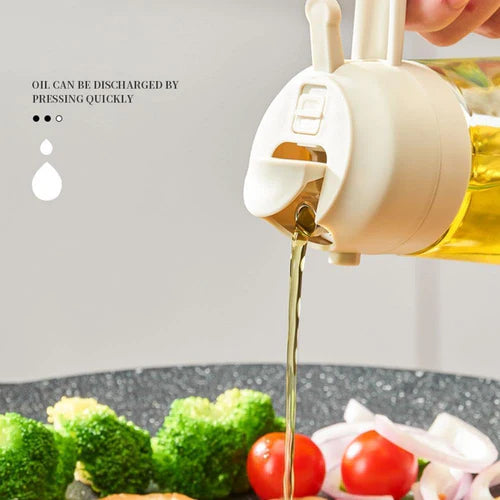 2 in 1 Oil Spray Glass Bottle